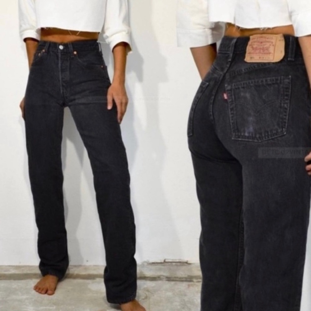 Levi’s 501 VINTAGE BLACK Y2K JEANS Size 27